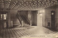 CPA Sanatorium de Seyssuel Vestibule d'entree