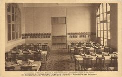 VINTAGE POSTCARD Sanatorium of Parigne the Bishop Refectory of the women