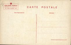 VINTAGE POSTCARD Red Cross Children boiled milk