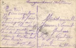 VINTAGE POSTCARD Arrivee of wound English has Amiens Militaria Red Cross