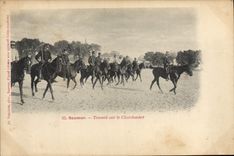 CPA Cheval Equitation Hippisme Saumur Travail sur le Chardonnet 