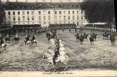 CPA Cheval Equitation Hippisme Saumur Carrousel Ailes de Moulin 