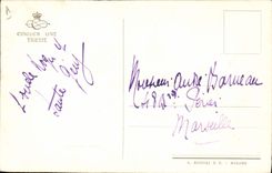 VINTAGE POSTCARD Boat Steamer Motonave Saturnia