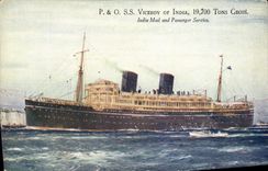 CPA Bateau Paquebot P&O SS Viceroy of India 