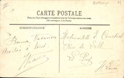 VINTAGE POSTCARD Boat Steamer Le Havre the deck chair Savoy