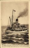 VINTAGE POSTCARD Boat Holy Vapor of excursions Philibert started from Noirmoutier for Nantes