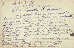 VINTAGE POSTCARD Boat French Steamer by heavy sea Souirah