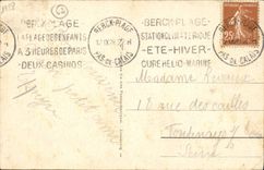 CPA Maillots de bains Femmes Berck plage Effet de lune en plein midi