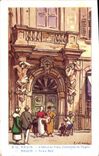 VINTAGE POSTCARD Fantasy Toulon Illustrator the town hall Caryatid of Puget
