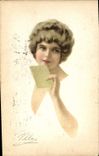 CPA Fantaisie Illustrateur Femme
