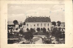 CPA Militaria 32eme regiment d'aviation Jardin Morel et batiment de l'Etat Major 