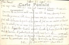 POSTAL de la VENDIMIA que vuelve el biplano militar de las operaciones de Militaria del plano del reconocimiento