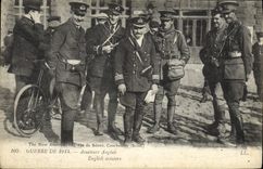Aviadores del inglés de Militaria de la POSTAL de la VENDIMIA