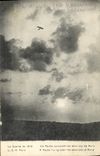 VINTAGE POSTCARD Militaria a taube flying over the surroundings of Paris