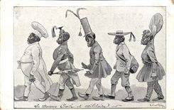 CPA Fantaisie Illustrateur Neziere Negres