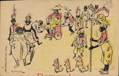 CPA Fantaisie Illustrateur Neziere Negres