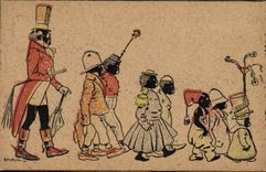 CPA Fantaisie Illustrateur Neziere Negres