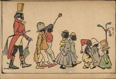 CPA Fantaisie Illustrateur Neziere Negres