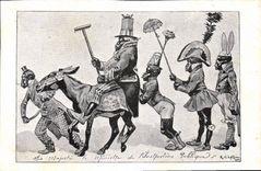 VINTAGE POSTCARD Fantasy Illustrator Neziere Negros Ass Mule