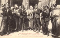 CPA Folklore Vieux costumes Pyreneens Une noce massatoise Mariage Mariee 