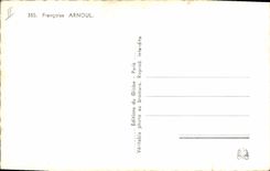 CPM Cinema Francoise Arnoul 