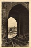 VINTAGE POSTCARD Main door Of the Castle De Villeneuvel Avignon Turn of Philippe the Beautiful one