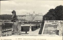 VINTAGE POSTCARD Melun Castle Of Be worth the Viscount Seen Of Contessionnal