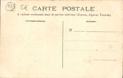 VINTAGE POSTCARD Toulon Entered Of the Port Boats