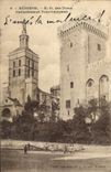 Catedral de Avignon de la POSTAL de la VENDIMIA y ND de Campane de la vuelta de los niños de Doms