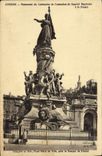 VINTAGE POSTCARD Avignon Monument Of the Centenary De I' Annexation Of the Venaissin Combat has Al France Lion