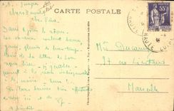 VINTAGE POSTCARD the Maundy Thursday in the countryside the procession of the Penitent ones