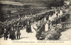 CPA Roncesvalles Roncevaux Procession des penitents