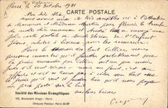CPA Missions Evangeliques Boulevard Arago Paris 