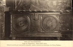 CPA Cite de Carcassonne Logis de l'inquisition Bahut 