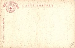 CPA Campagne 1914 1915 Infirmerie de gare Croix Rouge Infirmiere