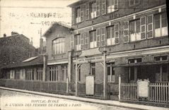 VINTAGE POSTCARD Hopital School of the union of the Women of France has Paris