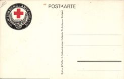 VINTAGE POSTCARD Wurttemberg Landesverein Dog Red Cross