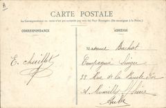 VINTAGE POSTCARD Hippisme Horse the assembled artillery and the obstacles Gathering in the pit after the descent