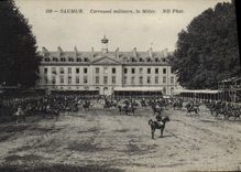 CPA Cheval Hippisme Saumur Carrousel militaire La melee