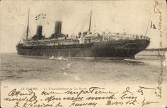 CPA Bateau Paquebot Le Havre Le Transatlantique La Savoie 