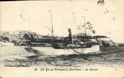 CPA Bateau Paquebot La Savoie Ste Gle de Transports Maritimes 