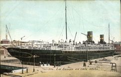 VINTAGE POSTCARD Bateau Steamer Savoy fixes cig of it