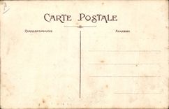 VINTAGE POSTCARD Woman Bathing suit At the edge of the ocean On the strike