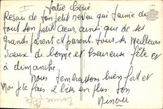 VINTAGE POSTCARD Fantaisie Illustrator Child Fishes Sinning Dog