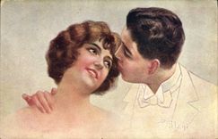 CPA Fantaisie Illustrateur Villani Femme