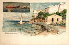 VINTAGE POSTCARD Fantasy Illustrator Sainte Marguerite