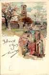 VINTAGE POSTCARD Fantasy Cannes Illustrator