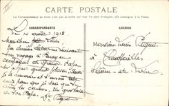 CPA Militaria Artillerie lourde francaise Une batterie de 155 court 