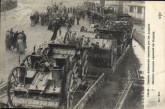 CPA Militaria Canons allemands captures par les Anglais 
