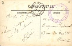 VINTAGE POSTCARD Folklore Basque Standards the castle of the baron of Espee taken of the road